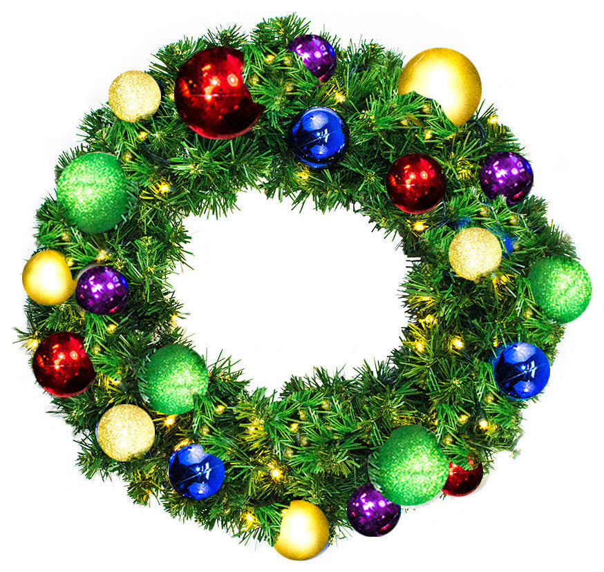 2'' Sequoia Wreath Decorated With The Royal Ornament