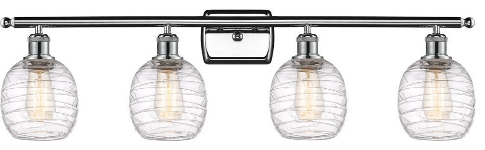 Innovations 516-4W-PC-G1013-LED 4-Light Bath Vanity Light, Polished Chrome