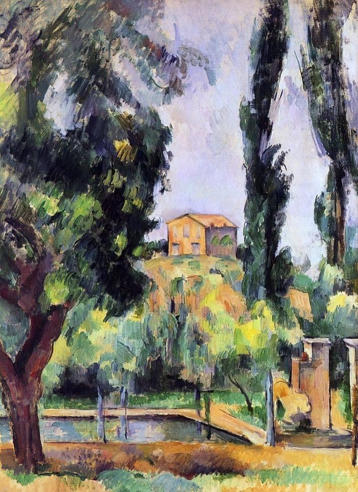 Paul Cezanne The Jas de Bouffan, 18"x27" Gallery Wrapped Canvas Print