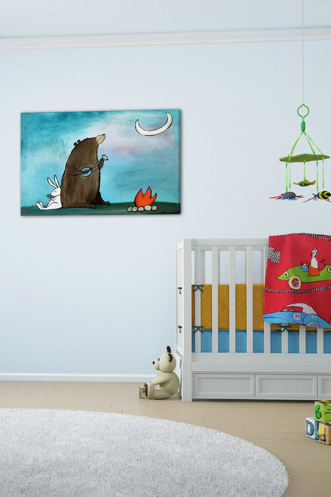 "Campfire Songs" Painting Print on Wrapped Canvas