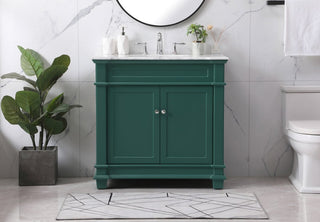 Elegant VF50036GN 36" Single Bathroom Vanity Set, Green