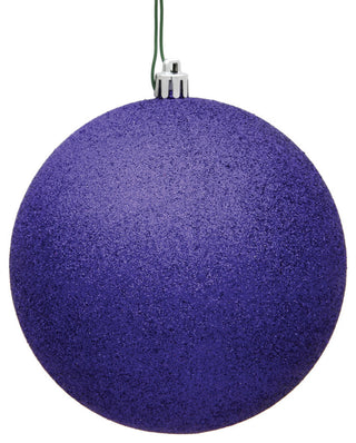 Vickerman 3" Purple Glitter Ball Ornament, 12 per Bag
