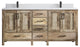 Malibu Mango 72 Double Sink Bath Vanity in Natural 1.5" White Quartz