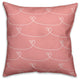 Pink Hearts 18x18 Throw Pillow