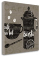 "Linen Coffee II" By Sue Schlabach, Giclee Print on Gallery Wrap Canvas