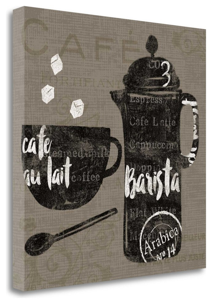 "Linen Coffee II" By Sue Schlabach, Giclee Print on Gallery Wrap Canvas
