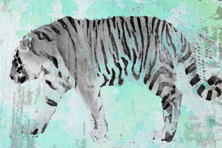 "White Tiger" Painting Print on Wrapped Canvas, 45x30