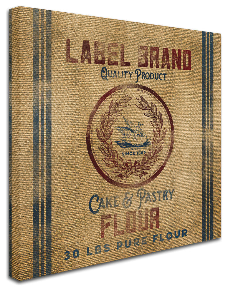 Marcee Duggar 'Cake Flour Burlap Bag' Canvas Art, 18" x 18"