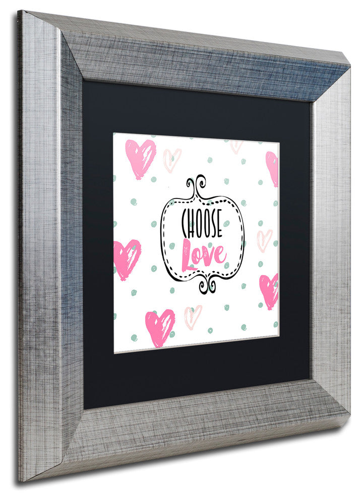 Color Bakery 'Soul Food IV' Matted Framed Art, Silver Frame, Black Mat, 11x11