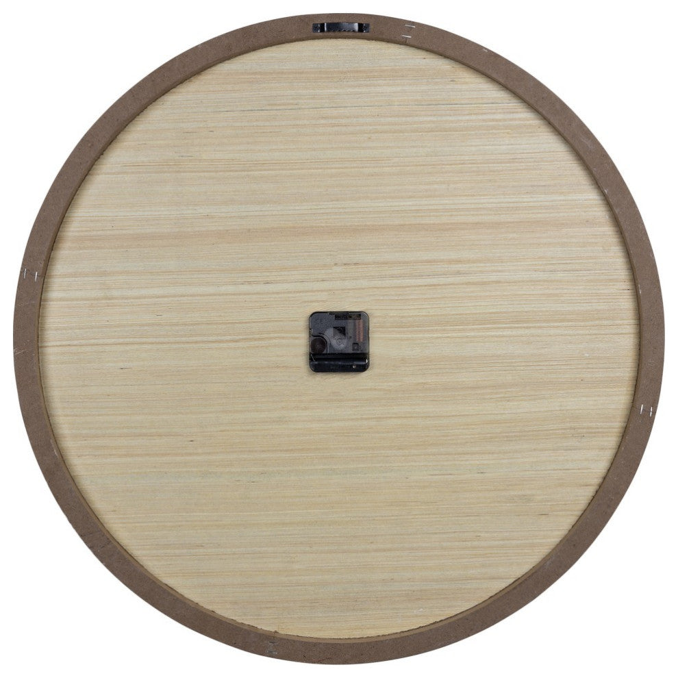 Rustic Wooden Roman Numeral Wall Clock