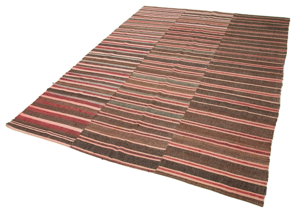 Rug N Carpet - Handmade Turkish 6' 0'' x 8' 7'' Vintage Wool Kilim Rug