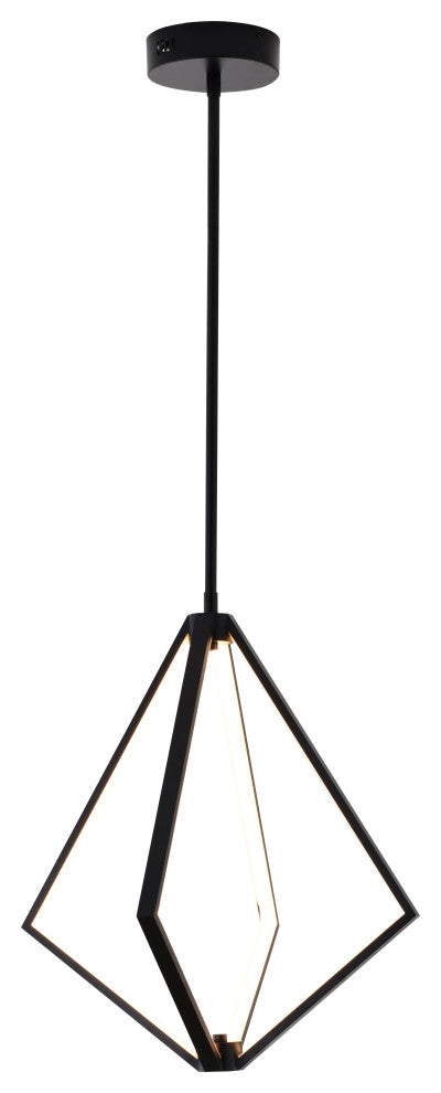 Bethel International WE01C18BK 4-Light LED Chandelier, Black