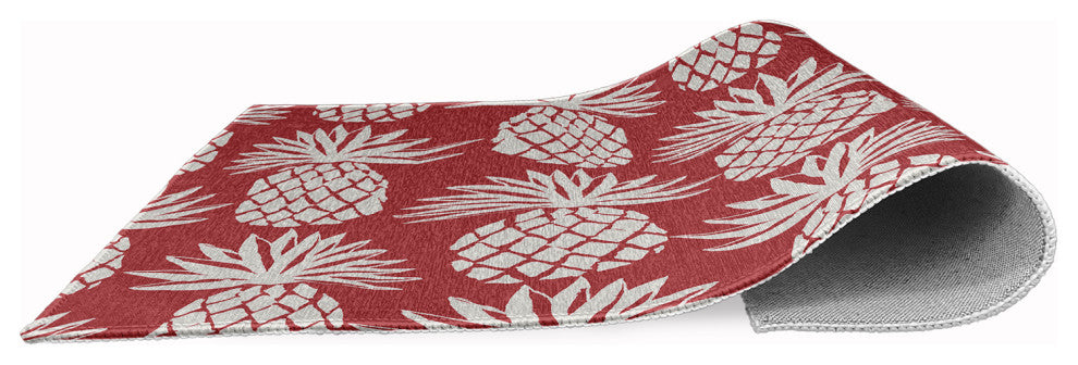 Pineapple Pattern Chenille Rug