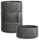 Stone Lain Bao Stoneware Bowl Set of 4, Charcoal
