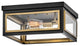 Hinkley Shaw Medium Flush Mount, Black