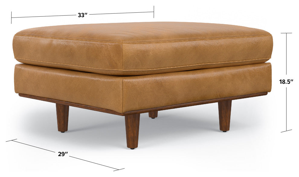 Morrison Ottoman, Sienna, 33"