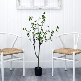 Lifestyle shot in a real room showing the tree in use.