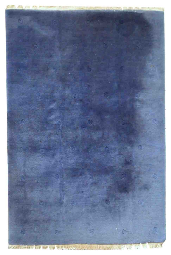 Handmade vintage Tibetan Khaden rug 5.7' x 7.7' (173cm x 235cm) 1970s