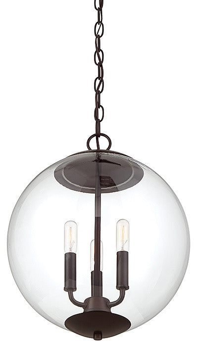 3-Light Pendant, Oil Rubbed Bronze