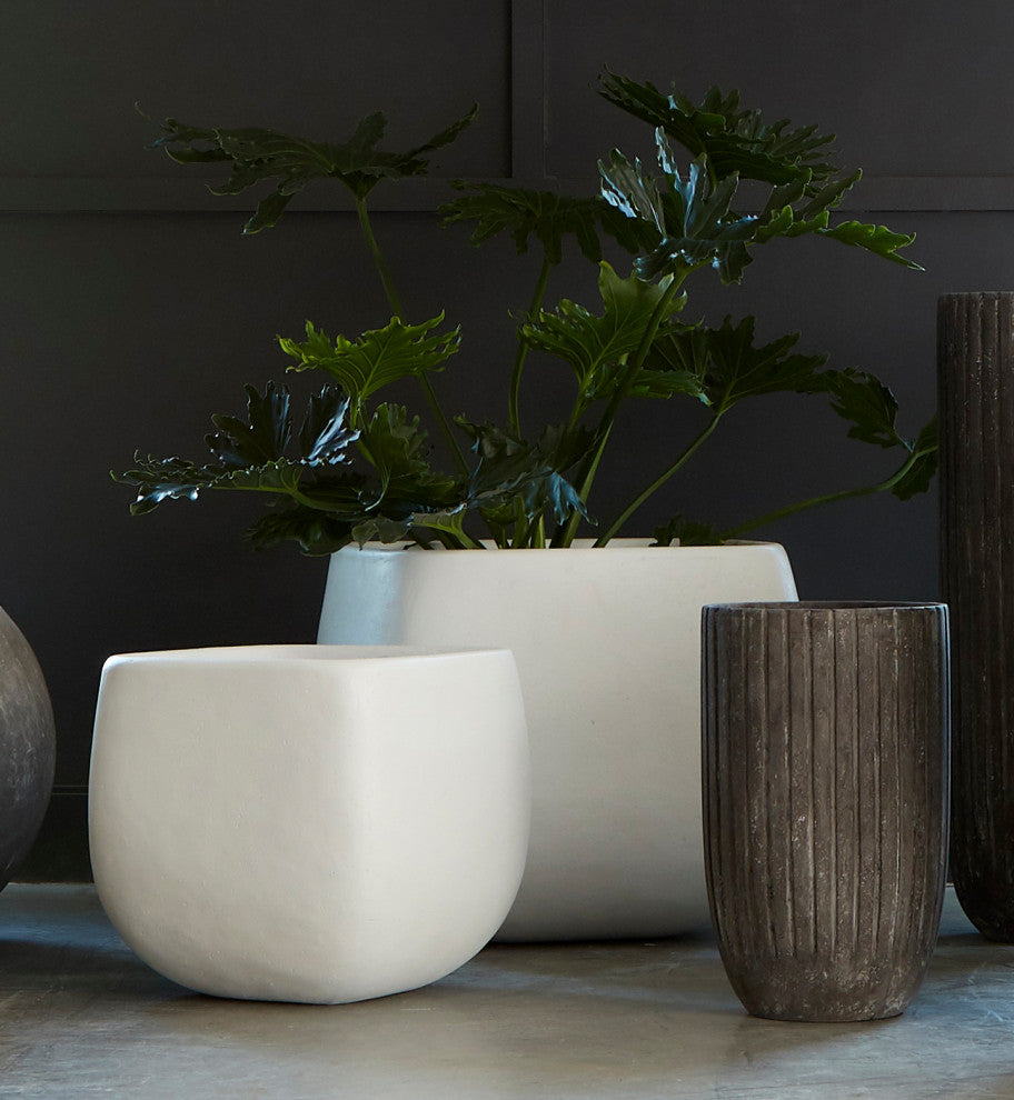 Lourdes Planter, Gray, Medium