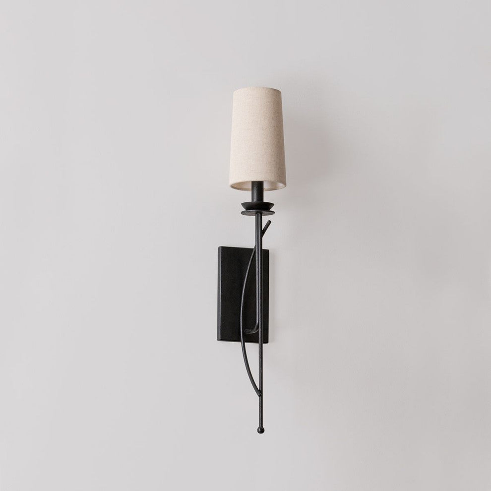 Calder Wall Sconce, Forged Iron