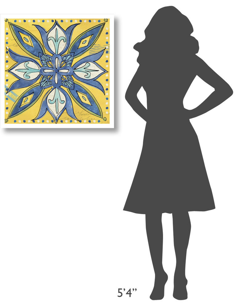 "Tuscan Sun Tile II Color" Digital Paper Print by Anne Tavoletti, 26"x26"