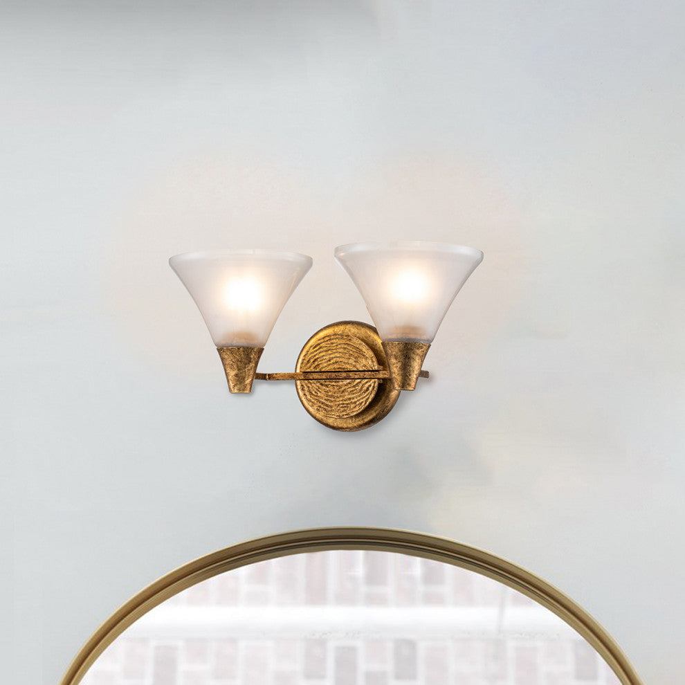 Jack 3 Light Bath Bar in Aged Brass