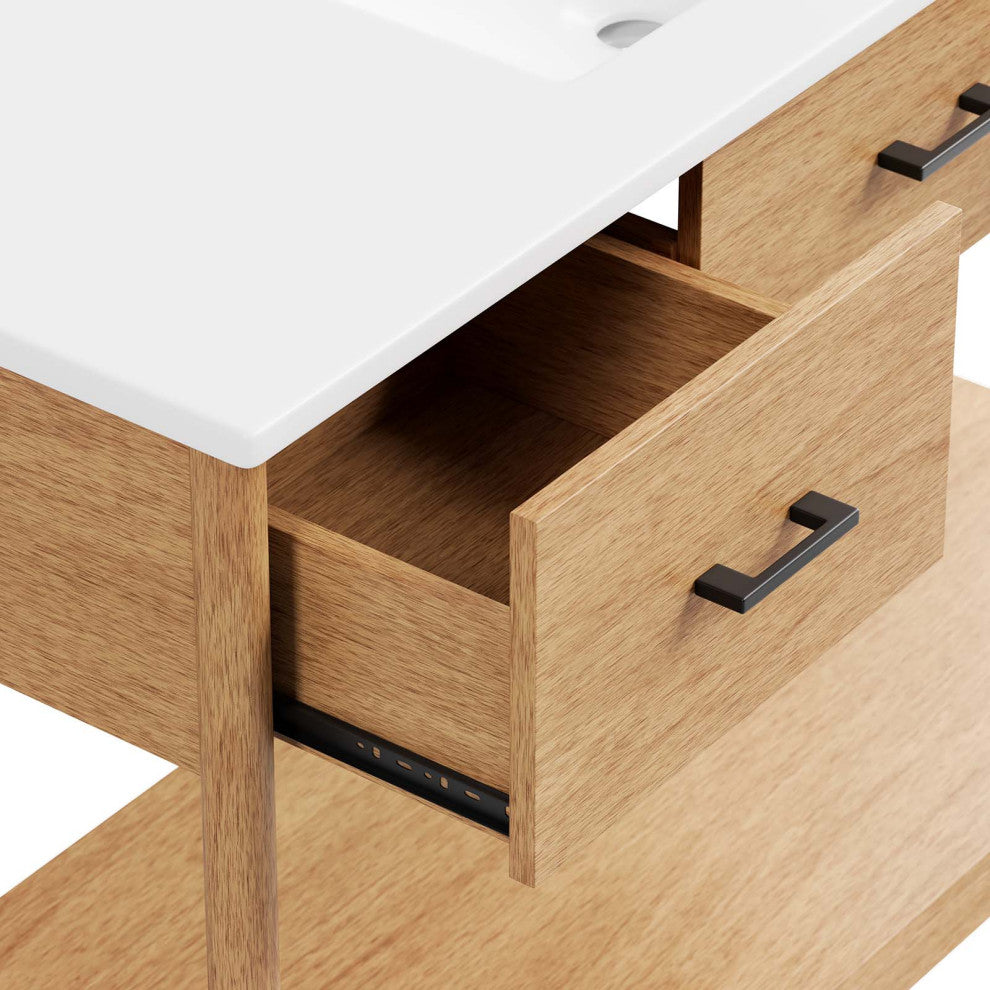 Zaire 48" Single Sink Bathroom Vanity - Natural White