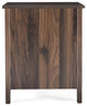 Titeca Contemporary 2 Drawer Nightstand, Medium Brown
