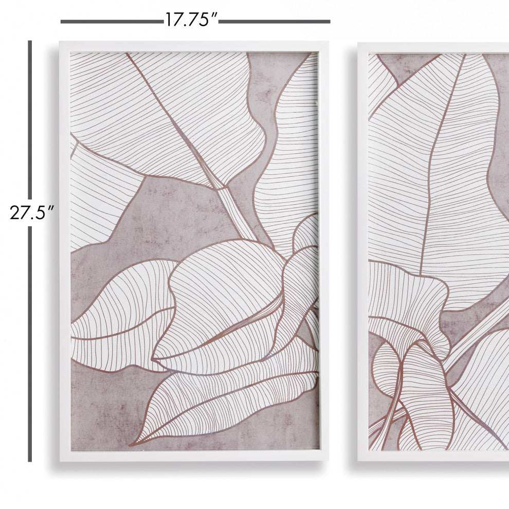 Palm Leaf Prints, Set of 2