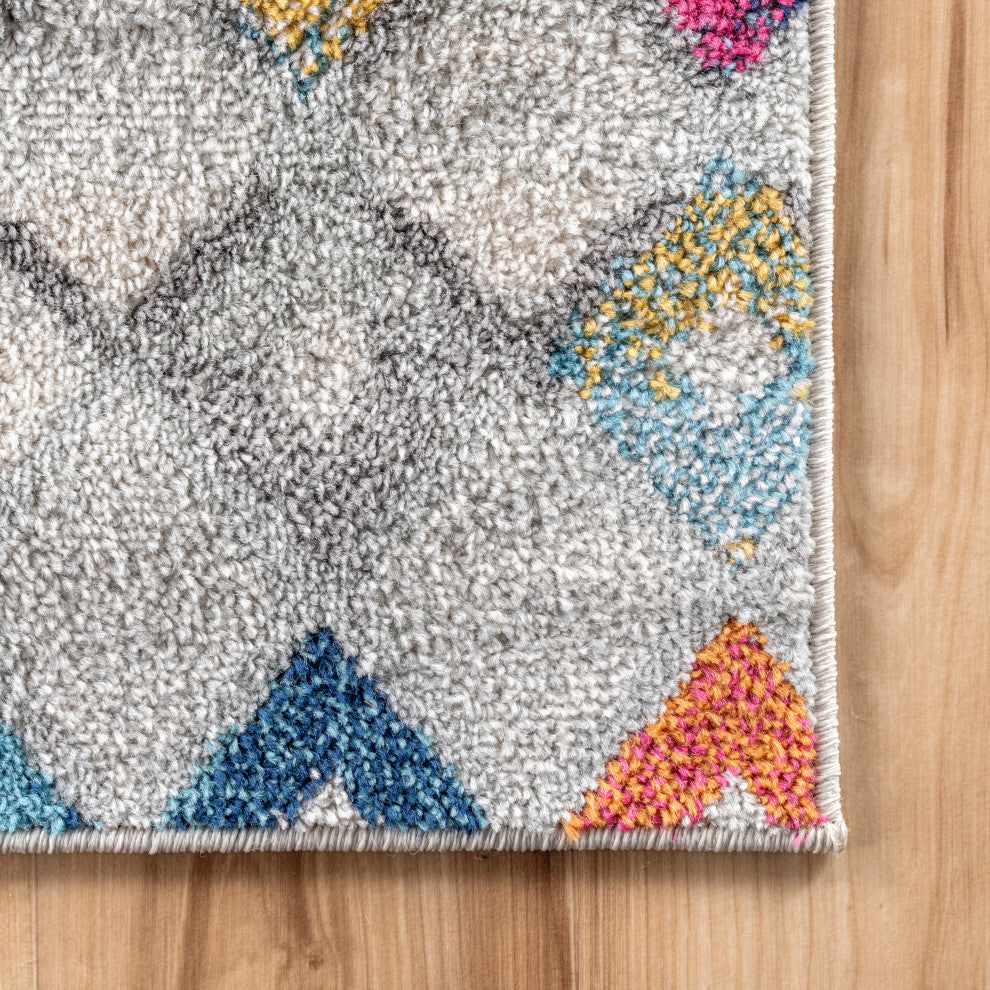 Nuloom Moroccan Blythe Contemporary Area Rug, Multicolor 8'x10'