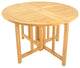 4-Piece Outdoor Patio Teak Dining Set, 48" Butterfly Table, 3 Arm Chairs