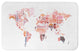 Colorful World Map 34x21 Bath Mat