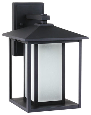 Hunnington 1-Light Outdoor Wall Lantern, Black