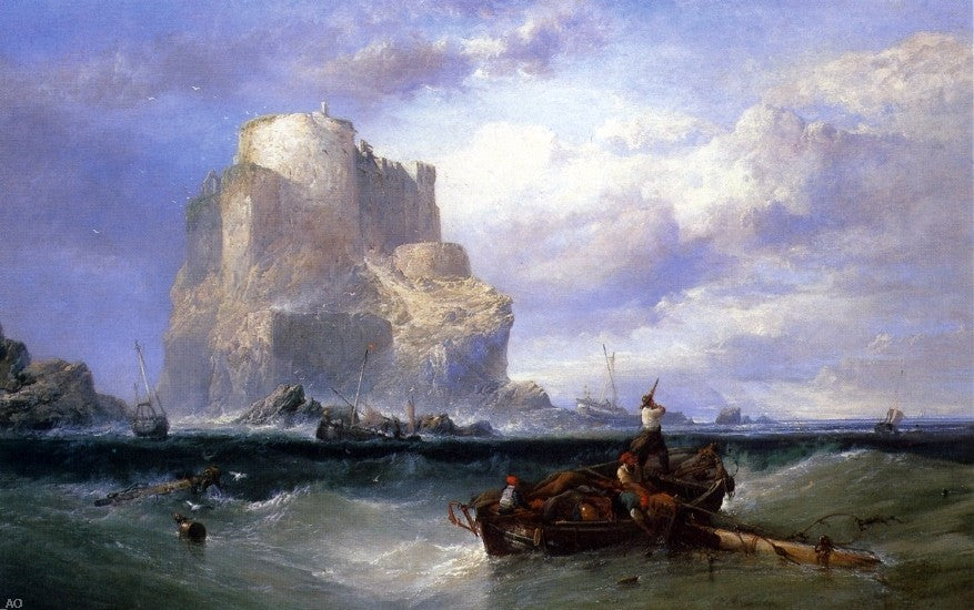 James Webb Mediterranean Port, 18"x27" Gallery Wrapped Canvas Print