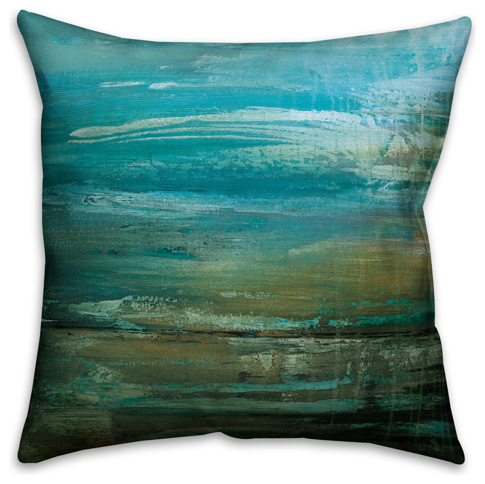 Seaside Hues Spun Poly Pillow, 18x18