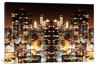 "New York Reflection Manhattan Night" by Philippe Hugonnard, 18x12x1.5