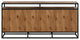 Ludgate 3 Drawer Sideboard Buffet, Acacia And Black Metal