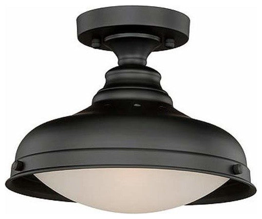 Keenan 1-Light Semi-Flush Mount Oil Rubbed Bronze