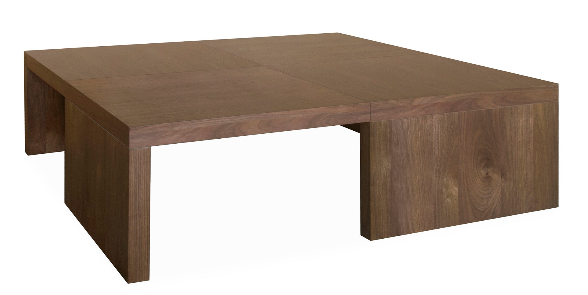 Albany Square Cocktail Table, Black Oak