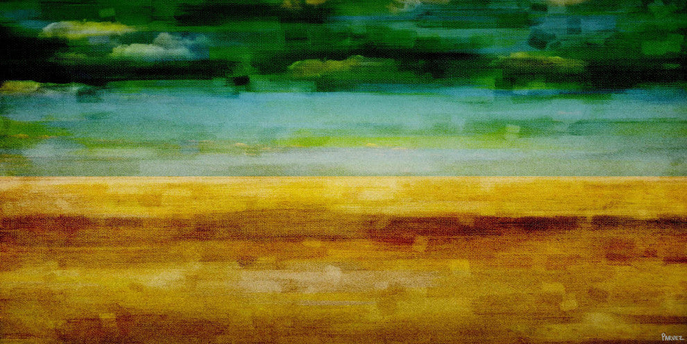 "Emerald Desert" Print on Canvas, 36"x18"