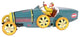 Collectible Bugatti Racecar Tin Toy