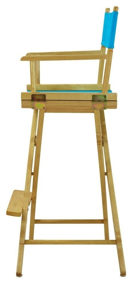 030" Director's Chair Natural Frame-Turquoise Canvas