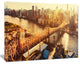 Queensboro Bridge over East River, Large Cityscape Canvas Art Print, 60"x28"