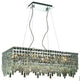 Elegant Maxim Dining Room Light, Chrome Finish With Royal Cut Crystal