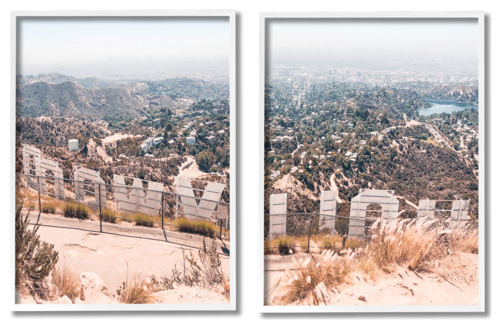 California Film Capital West Coast Hills Cityscape,16 x 20