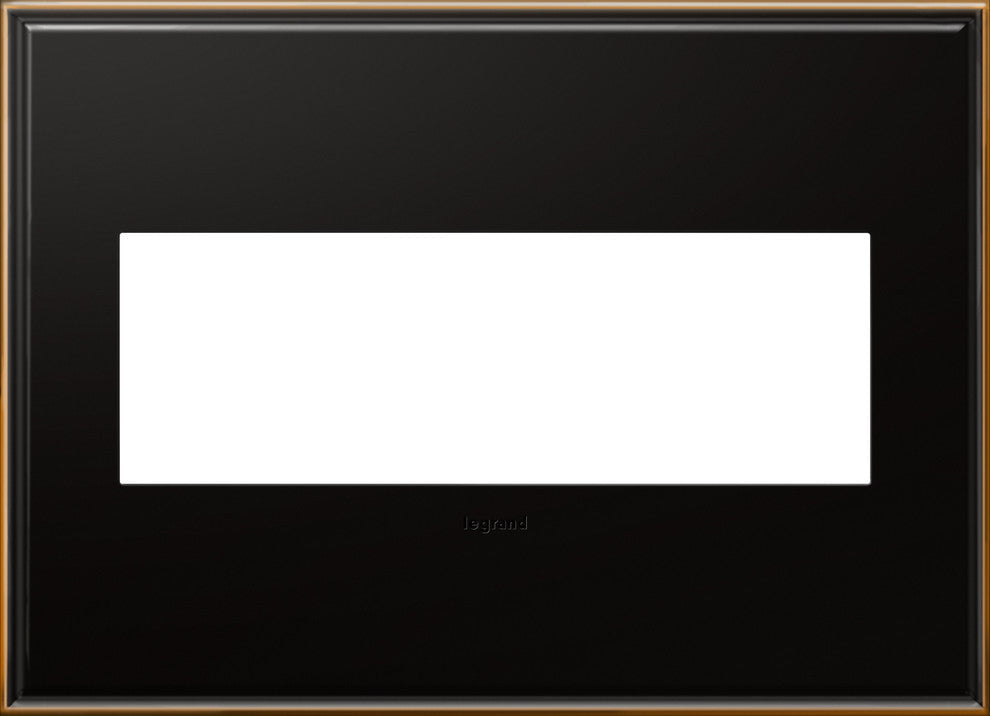 Adorne Cast Metal Wall Plate, Oil-Rubbed Bronze, 3-Gang
