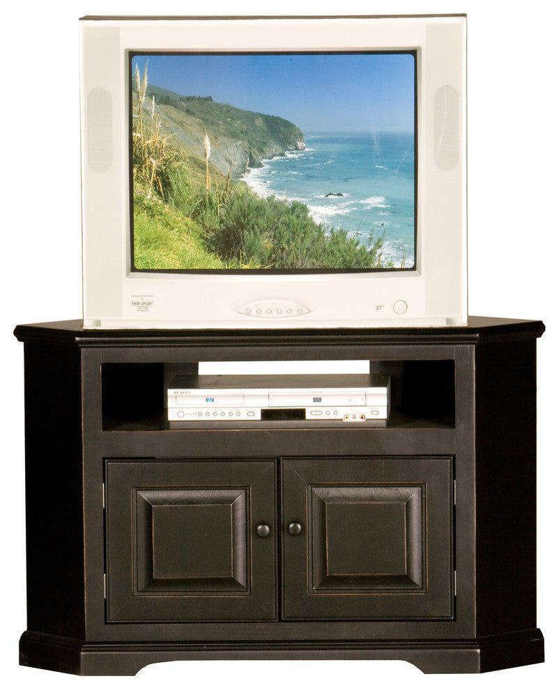 Eagle Firniture, 41" Savannah Corner Entertainment Console, White
