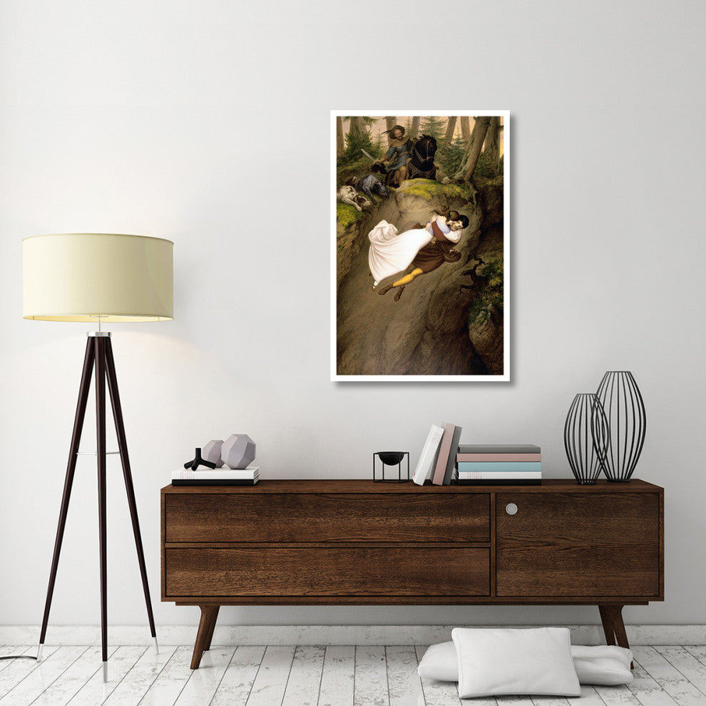 "Leap from the Rock" Print by Julius Schnorr von Carolsfeld, 30"x46"