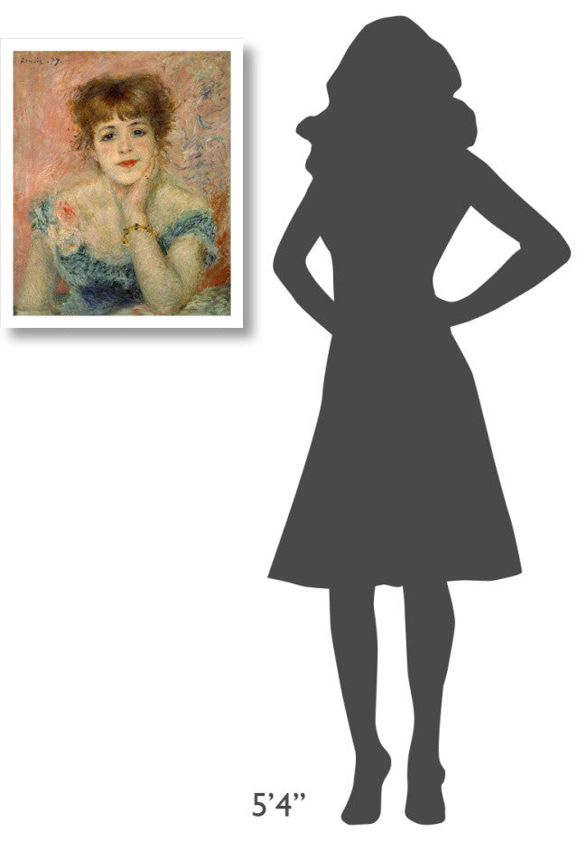 "Portrait of Actress Jeanne Samary" Print by Pierre-Auguste Renoir, 20"x24"